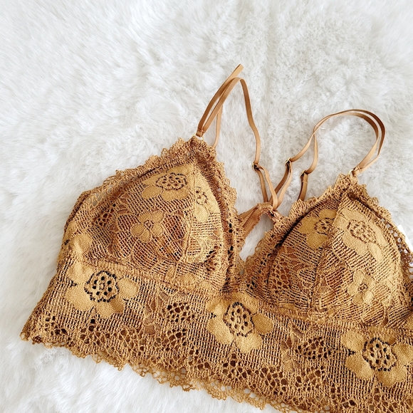 🌻AERIE LACE PADDED BRALETTE SIZE L - Picture 2 of 4